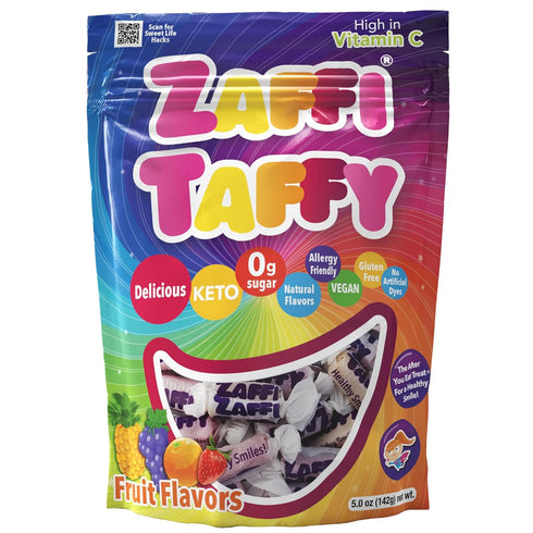 Zollipops Candy Clean Teeth Keto Sugar Free Taffy Assorted Flavors, 5 Oz (Pack of 1) - Savor the Goodness of Guilt-Free Snacking...